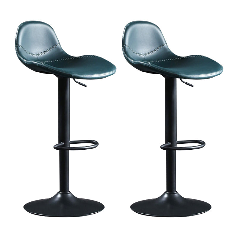 スイベルレザーカウンターバースツールを備えた屋内調整可能なカウンターハイイトスツール