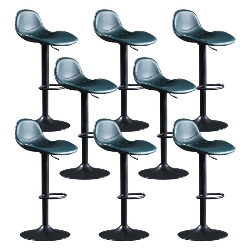 Taburete de contra-altura ajustable interior con taburete giratorio de cuero de cuero