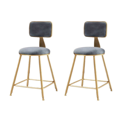 Tabouret de comptoir de dos de dos sans bras glamour