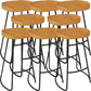 Tabouret de comptoir en bois de style bars de style industriel avec des jambes en métal pour le restaurant