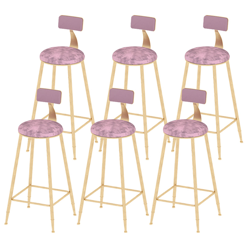 Woonkamer voetsteun barkiek met metalen basis Scandinavische bar en tegenstoel