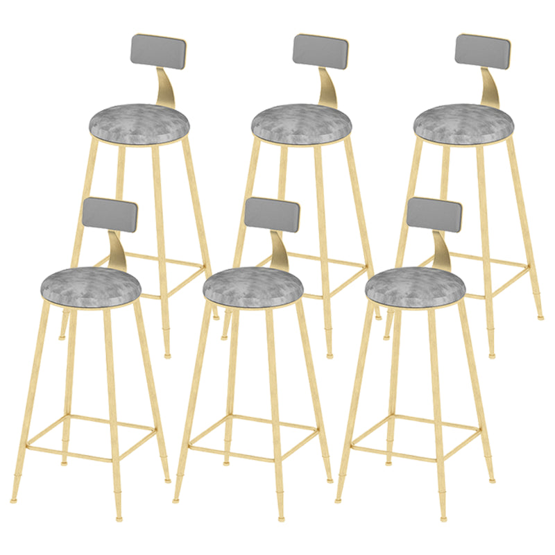 Woonkamer voetsteun barkiek met metalen basis Scandinavische bar en tegenstoel