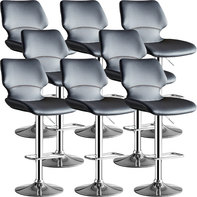 Modern Liftable Bar-stool Metal Counter Bar Stool with Metal Legs for Kitchen