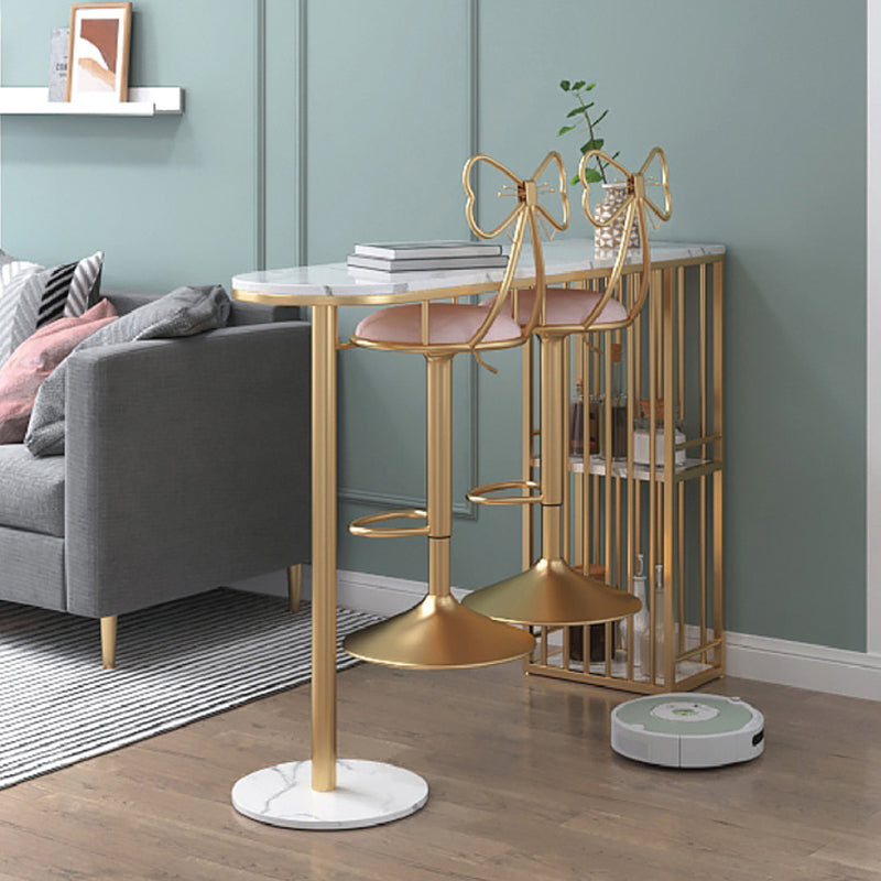 布張りのバースツール調整可能な高さスカンジナビアのカウンターハイトスツール