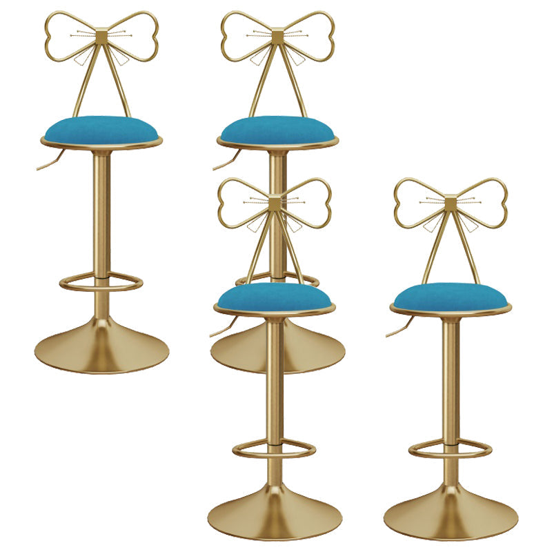 布張りのバースツール調整可能な高さスカンジナビアのカウンターハイトスツール