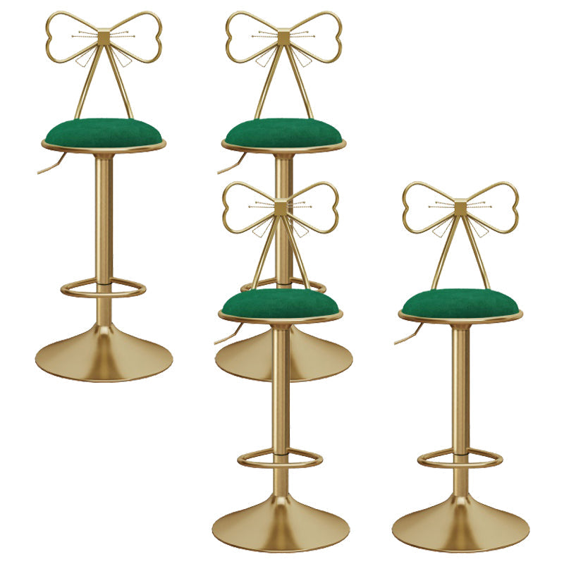 布張りのバースツール調整可能な高さスカンジナビアのカウンターハイトスツール