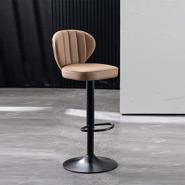 Taburete de bar elevable moderno, taburete de bar de metal con patas de metal para restaurante