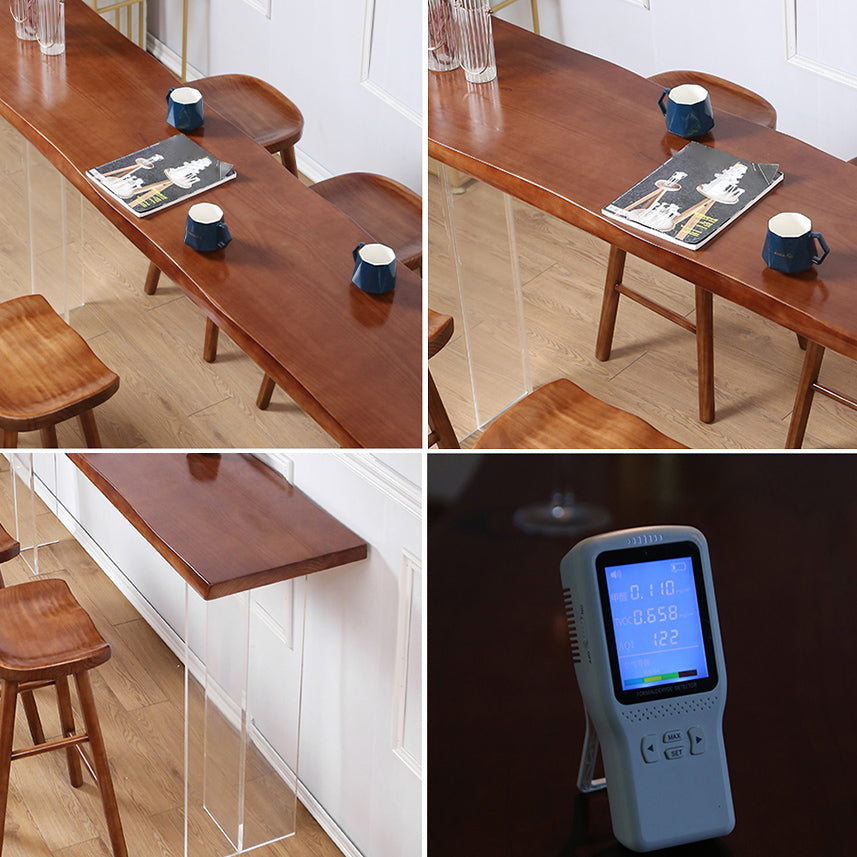 Modern Solid Wood Bar Table Set 1/4/7/9 Pieces Counter Table with Backless Stools Clearhalo 'Bar Furniture' 'furn' 'furn_home_bar_bar_sets' 'Furniture' 'Home Bars & Bar Sets' 'home_bar_bar_sets' 'Kitchen & Dining Furniture' 5381440