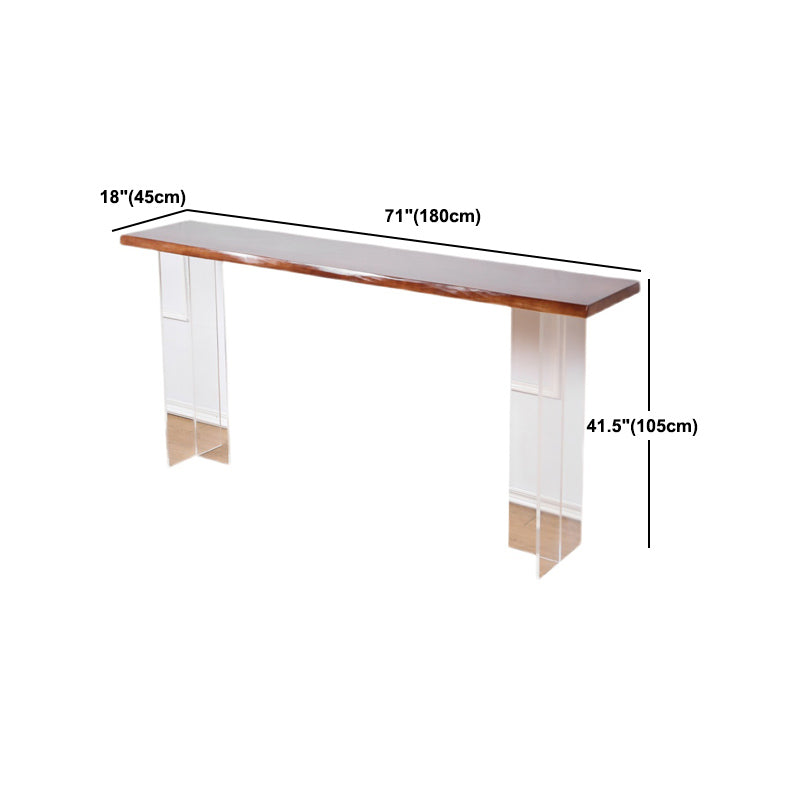 Modern Solid Wood Bar Table Set 1/4/7/9 Pieces Counter Table with Backless Stools Clearhalo 'Bar Furniture' 'furn' 'furn_home_bar_bar_sets' 'Furniture' 'Home Bars & Bar Sets' 'home_bar_bar_sets' 'Kitchen & Dining Furniture' 5381450