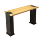 Modern 1/2/3/5 Pieces Bar Table Set Rectangle Pine Wood Counter Table with High Stools