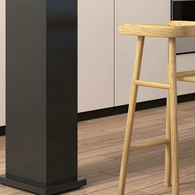 Modern 1/2/3/5 Pieces Bar Table Set Rectangle Pine Wood Counter Table with High Stools