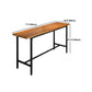 Ensemble de Table de Bar rectangulaire industriel en bois massif, 1/11 pièces, Table de comptoir avec tabourets hauts
