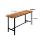 Ensemble de Table de Bar rectangulaire industriel en bois massif, 1/11 pièces, Table de comptoir avec tabourets hauts