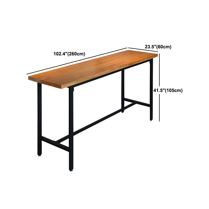 Ensemble de Table de Bar rectangulaire industriel en bois massif, 1/11 pièces, Table de comptoir avec tabourets hauts