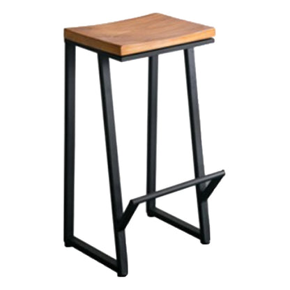 Pièces de 1/7 pièces modernes ensembles de comptoirs en bois de pin rectangle avec tabourets sans dos