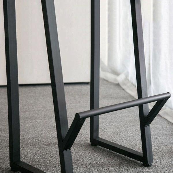 Pièces de 1/7 pièces modernes ensembles de comptoirs en bois de pin rectangle avec tabourets sans dos