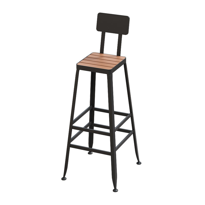 Table de table de bar en bois artificiel industriel 1/5 pièces comptoir table avec tabourets blancs