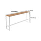Table de table de bar en bois artificiel industriel 1/5 pièces comptoir table avec tabourets blancs