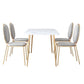 Juego de comedor nórdico de 1/2/5 piezas, mesa de comedor rectangular de piedra para comedor