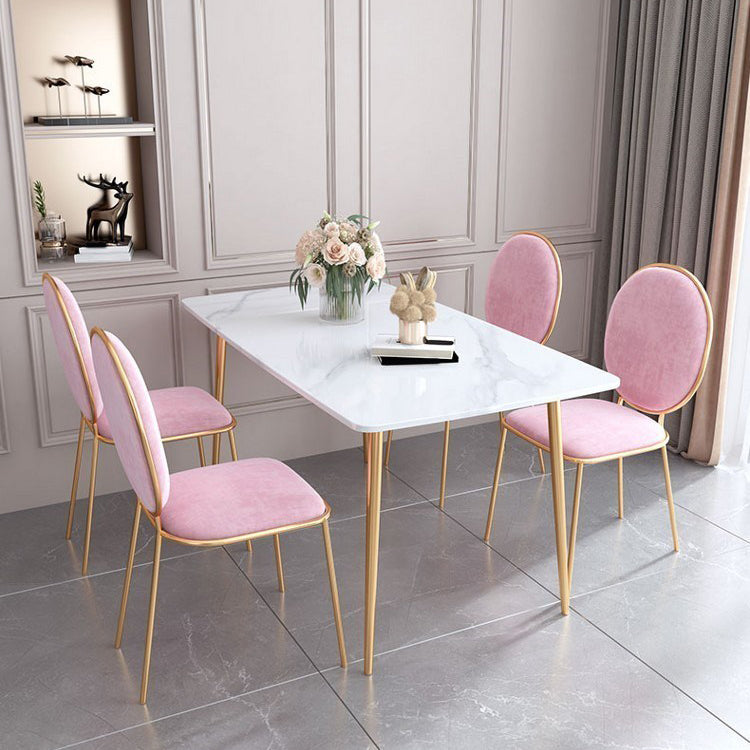 Juego de comedor nórdico de 1/2/5 piezas, mesa de comedor rectangular de piedra para comedor