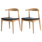 Industrial Rectangle Dining Table Set 1/2/5/6/7 Pieces Natural Solid Wood Dinette Set 2 Wood Chairs Clearhalo 'Dining Room Sets' 'Dining Tables & Seating' 'dining_room_set' 'furn' 'furn_dining_room_set' 'Furniture' 'Kitchen & Dining Furniture' 5381689