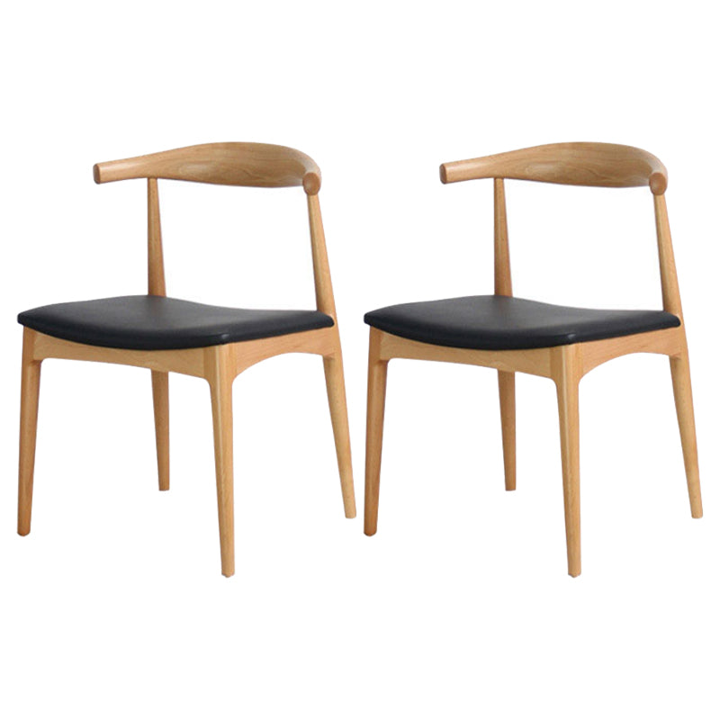 Industrial Rectangle Dining Table Set 1/2/5/6/7 Pieces Natural Solid Wood Dinette Set 2 Wood Chairs Clearhalo 'Dining Room Sets' 'Dining Tables & Seating' 'dining_room_set' 'furn' 'furn_dining_room_set' 'Furniture' 'Kitchen & Dining Furniture' 5381689