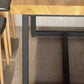 Industrial Rectangle Dining Table Set 1/2/5/6/7 Pieces Natural Solid Wood Dinette Set Clearhalo 'Dining Room Sets' 'Dining Tables & Seating' 'dining_room_set' 'furn' 'furn_dining_room_set' 'Furniture' 'Kitchen & Dining Furniture' 5381694