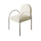 Modern 1/5 Pieces Dining Set Round Stone Dining Table for Dining Room Kitchen 1 Beige Chair Clearhalo 'Dining Room Sets' 'Dining Tables & Seating' 'dining_room_set' 'furn' 'furn_dining_room_set' 'Furniture' 'Kitchen & Dining Furniture' 5381714