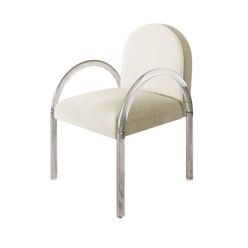 Modern 1/5 Pieces Dining Set Round Stone Dining Table for Dining Room Kitchen 1 Beige Chair Clearhalo 'Dining Room Sets' 'Dining Tables & Seating' 'dining_room_set' 'furn' 'furn_dining_room_set' 'Furniture' 'Kitchen & Dining Furniture' 5381714