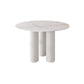 Modern 1/5 Pieces Dining Set Round Stone Dining Table for Dining Room Kitchen White 47"L x 47"W Clearhalo 'Dining Room Sets' 'Dining Tables & Seating' 'dining_room_set' 'furn' 'furn_dining_room_set' 'Furniture' 'Kitchen & Dining Furniture' 5381718