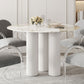 Modern 1/5 Pieces Dining Set Round Stone Dining Table for Dining Room Kitchen Clearhalo 'Dining Room Sets' 'Dining Tables & Seating' 'dining_room_set' 'furn' 'furn_dining_room_set' 'Furniture' 'Kitchen & Dining Furniture' 5381724