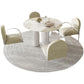Modern 1/5 Pieces Dining Set Round Stone Dining Table for Dining Room Kitchen Clearhalo 'Dining Room Sets' 'Dining Tables & Seating' 'dining_room_set' 'furn' 'furn_dining_room_set' 'Furniture' 'Kitchen & Dining Furniture' 5381726