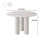Modern 1/5 Pieces Dining Set Round Stone Dining Table for Dining Room Kitchen Clearhalo 'Dining Room Sets' 'Dining Tables & Seating' 'dining_room_set' 'furn' 'furn_dining_room_set' 'Furniture' 'Kitchen & Dining Furniture' 5381733