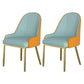 Stone Top Dining Table Set 1/2/5 Pieces Glam Rectangle Dinette Set in White 2 Blue Chairs Clearhalo 'Dining Room Sets' 'Dining Tables & Seating' 'dining_room_set' 'furn' 'furn_dining_room_set' 'Furniture' 'Kitchen & Dining Furniture' 5381740
