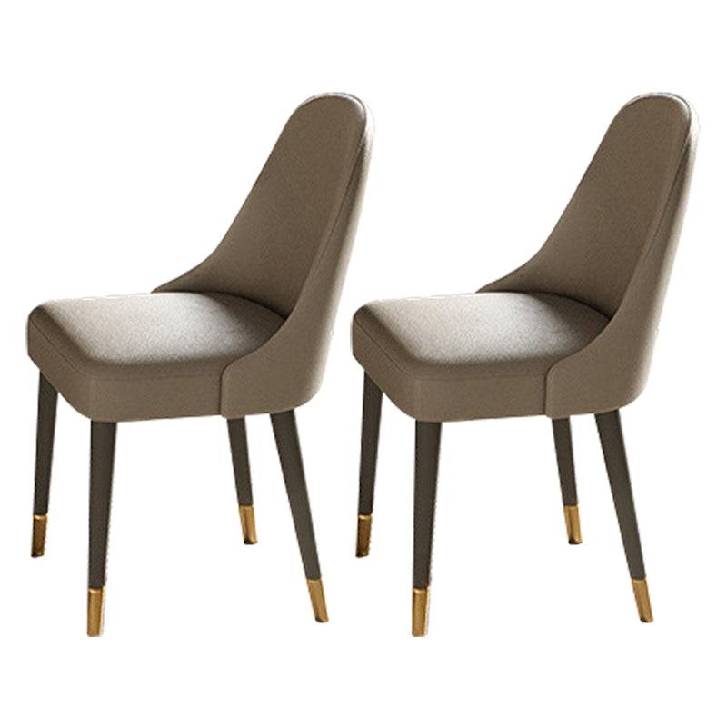 Modern Extensible Dining Table Set 1/2/5/7 Pieces Home Dining Room Set 2 Grey Chairs Clearhalo 'Dining Room Sets' 'Dining Tables & Seating' 'dining_room_set' 'furn' 'furn_dining_room_set' 'Furniture' 'Kitchen & Dining Furniture' 5381757