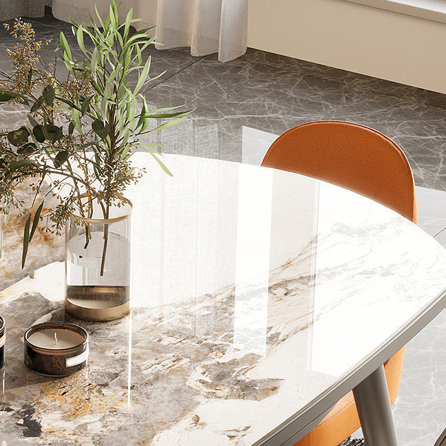 Modern Extensible Dining Table Set 1/2/5/7 Pieces Home Dining Room Set Clearhalo 'Dining Room Sets' 'Dining Tables & Seating' 'dining_room_set' 'furn' 'furn_dining_room_set' 'Furniture' 'Kitchen & Dining Furniture' 5381763