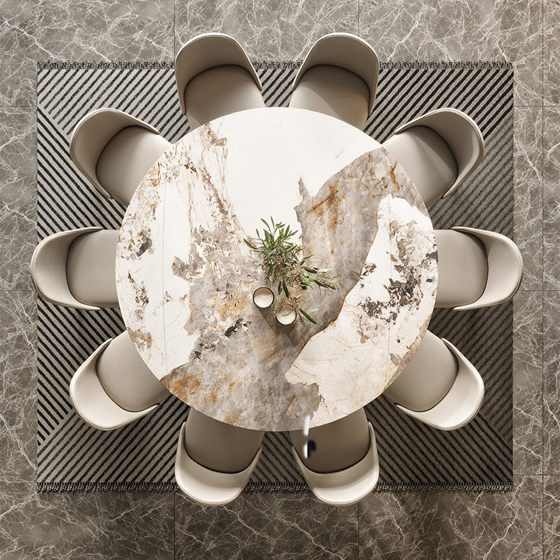 Modern Extensible Dining Table Set 1/2/5/7 Pieces Home Dining Room Set Clearhalo 'Dining Room Sets' 'Dining Tables & Seating' 'dining_room_set' 'furn' 'furn_dining_room_set' 'Furniture' 'Kitchen & Dining Furniture' 5381765