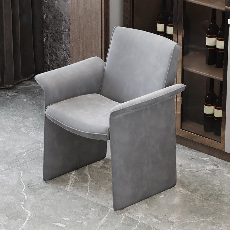 Nordic 1/5 Pieces Dining Set Rectangle Stone Dining Table for Kitchen Dining Room 1 Grey Chair Clearhalo 'Dining Room Sets' 'Dining Tables & Seating' 'dining_room_set' 'furn' 'furn_dining_room_set' 'Furniture' 'Kitchen & Dining Furniture' 5381778