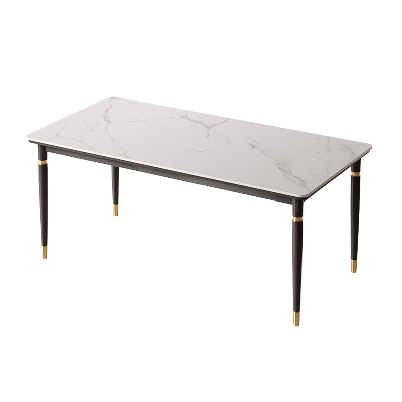 Nordic 1/4/5/7 Pieces Dining Set Rectangle Stone Dining Table for Dining Room Kitchen Clearhalo 'Dining Room Sets' 'Dining Tables & Seating' 'dining_room_set' 'furn' 'furn_dining_room_set' 'Furniture' 'Kitchen & Dining Furniture' 5381794