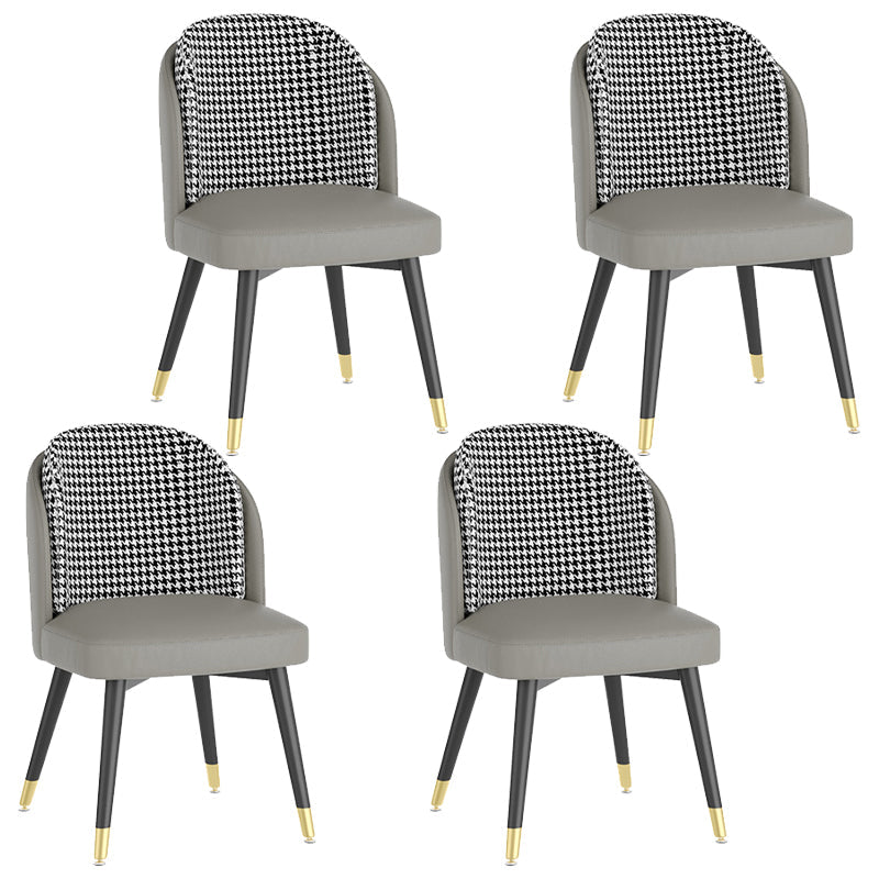 Nordic 1/4/5/7 Pieces Dining Set Rectangle Stone Dining Table for Dining Room Kitchen 4 Grey Chairs Clearhalo 'Dining Room Sets' 'Dining Tables & Seating' 'dining_room_set' 'furn' 'furn_dining_room_set' 'Furniture' 'Kitchen & Dining Furniture' 5381799