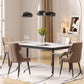 Nordic 1/4/5/7 Pieces Dining Set Rectangle Stone Dining Table for Dining Room Kitchen Clearhalo 'Dining Room Sets' 'Dining Tables & Seating' 'dining_room_set' 'furn' 'furn_dining_room_set' 'Furniture' 'Kitchen & Dining Furniture' 5381800