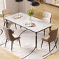 Nordic 1/4/5/7 Pieces Dining Set Rectangle Stone Dining Table for Dining Room Kitchen Clearhalo 'Dining Room Sets' 'Dining Tables & Seating' 'dining_room_set' 'furn' 'furn_dining_room_set' 'Furniture' 'Kitchen & Dining Furniture' 5381808