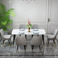 Set tavolo da pranzo contemporaneo Set da 1/2/7 pezzi per interni in pietra e ferro