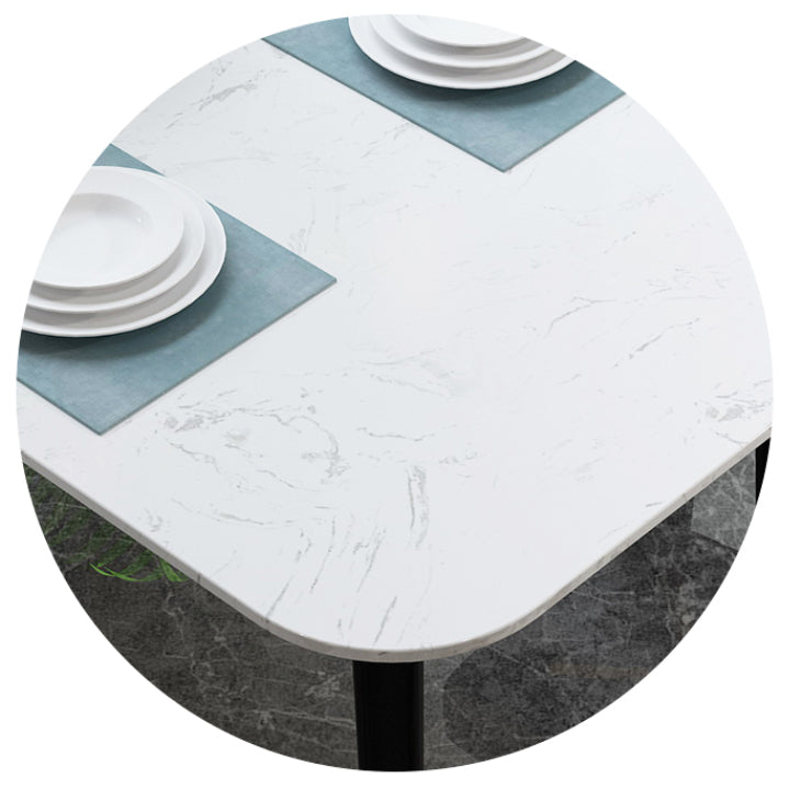 Set tavolo da pranzo contemporaneo Set da 1/2/7 pezzi per interni in pietra e ferro