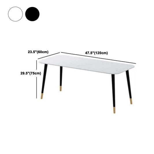 Set da tavolo da pranzo contemporaneo 1/2/7 pezzi di pietra interna e dinette di ferro