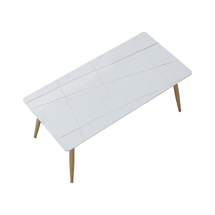 Mesa de la base de oro de la piedra mesa de cocina mesa de comedor de rectángulo de lujo tradicional