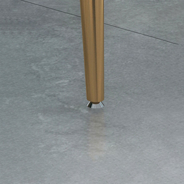 Mesa de la base de oro de la piedra mesa de cocina mesa de comedor de rectángulo de lujo tradicional