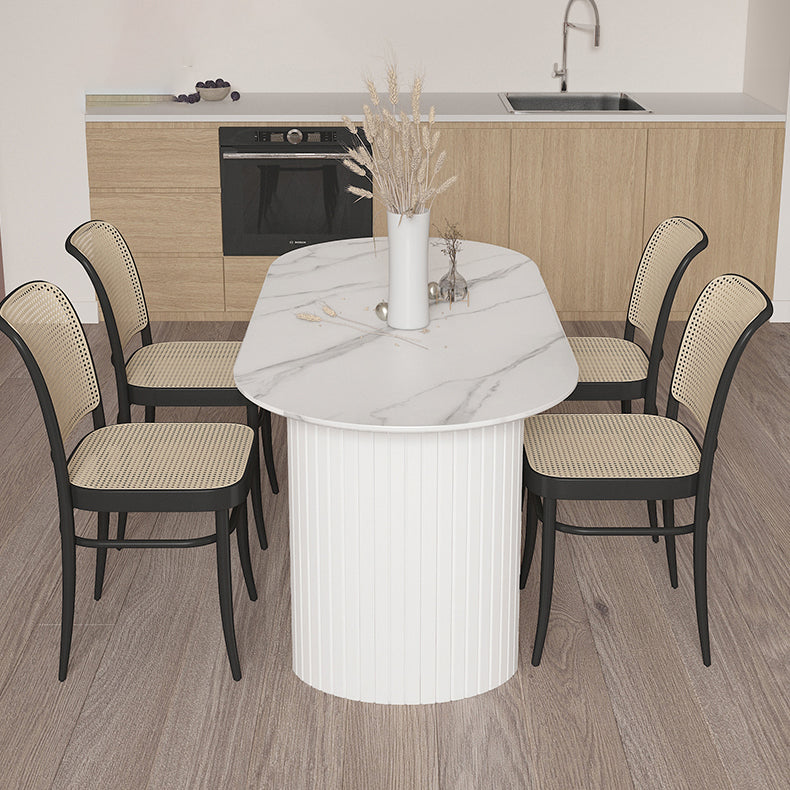 Witte eettafel eigentijdse stijl dinette tafel voor keukenhuis