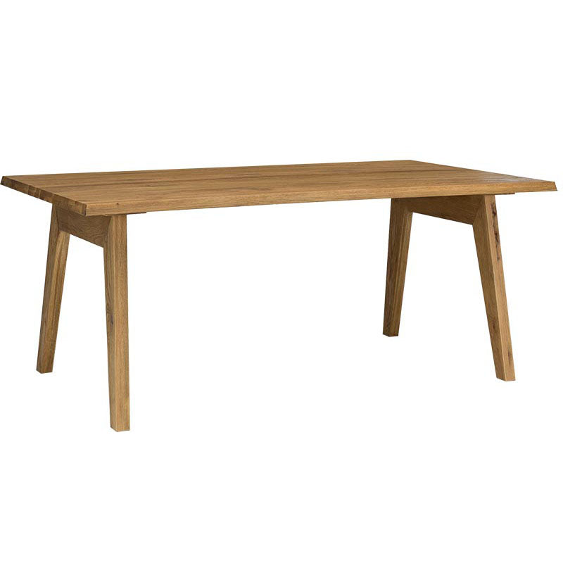 Mesa de comedor de forma rectangular escritorio de cocina de madera maciza de pino moderno