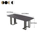 Traditional Luxury Dining Table White and Black Marble Rectangle Dining Table for Home Clearhalo 'Dining Tables & Seating' 'Dining Tables' 'dining_table' 'furn' 'furn_dining_table' 'Furniture' 'Kitchen & Dining Furniture' 5382164